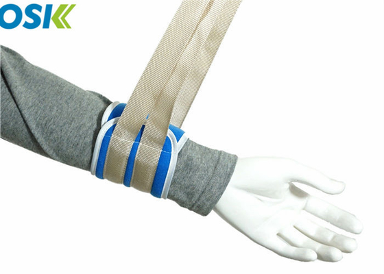 Cinghie pazienti blu del fermo, mani/piedi dell'arto del fermo di progettazione morbida del Velcro