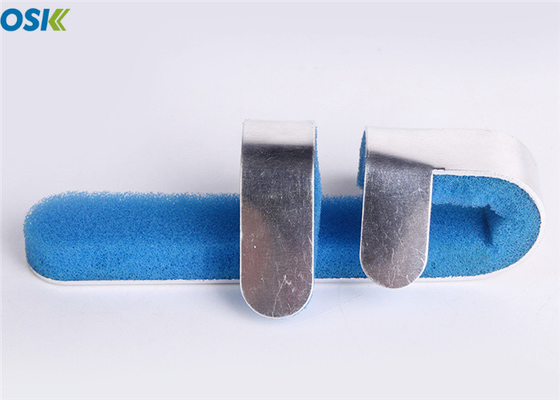 Materiale di alluminio della schiuma blu della stecca dell'osso tagliato dimensione universale per il dito